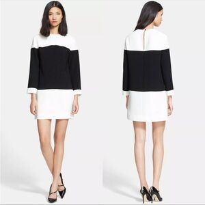 Kate Spade Delray Colorblock Dress Black White Size 4